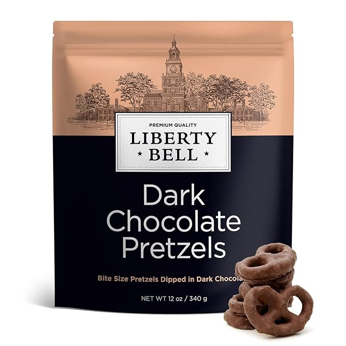 Dark Chocolate Covered Pretzels Snack, Mini Pretzels Dipped in Dark Chocolate, 12 Ounce Bag | Amazon (US)