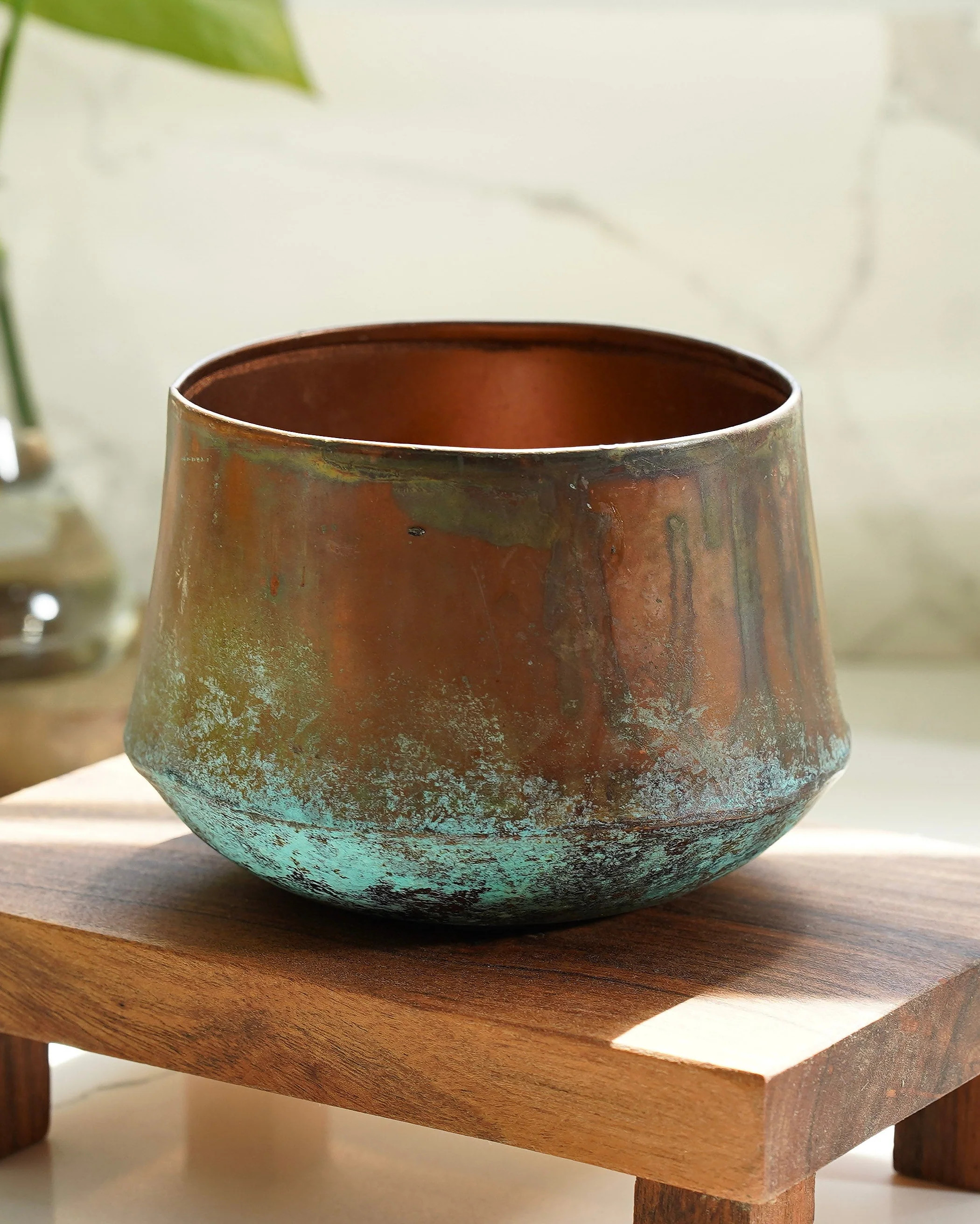 Copper Patina Pot | Small | MJHome