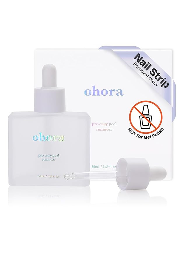ohora Care Easy Peel Remover - Semi-Cured Gel Nail Strip Remover with Hygienic Dropper | Non-Dryi... | Amazon (US)