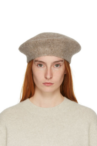 Brown Horizontal Beret | SSENSE
