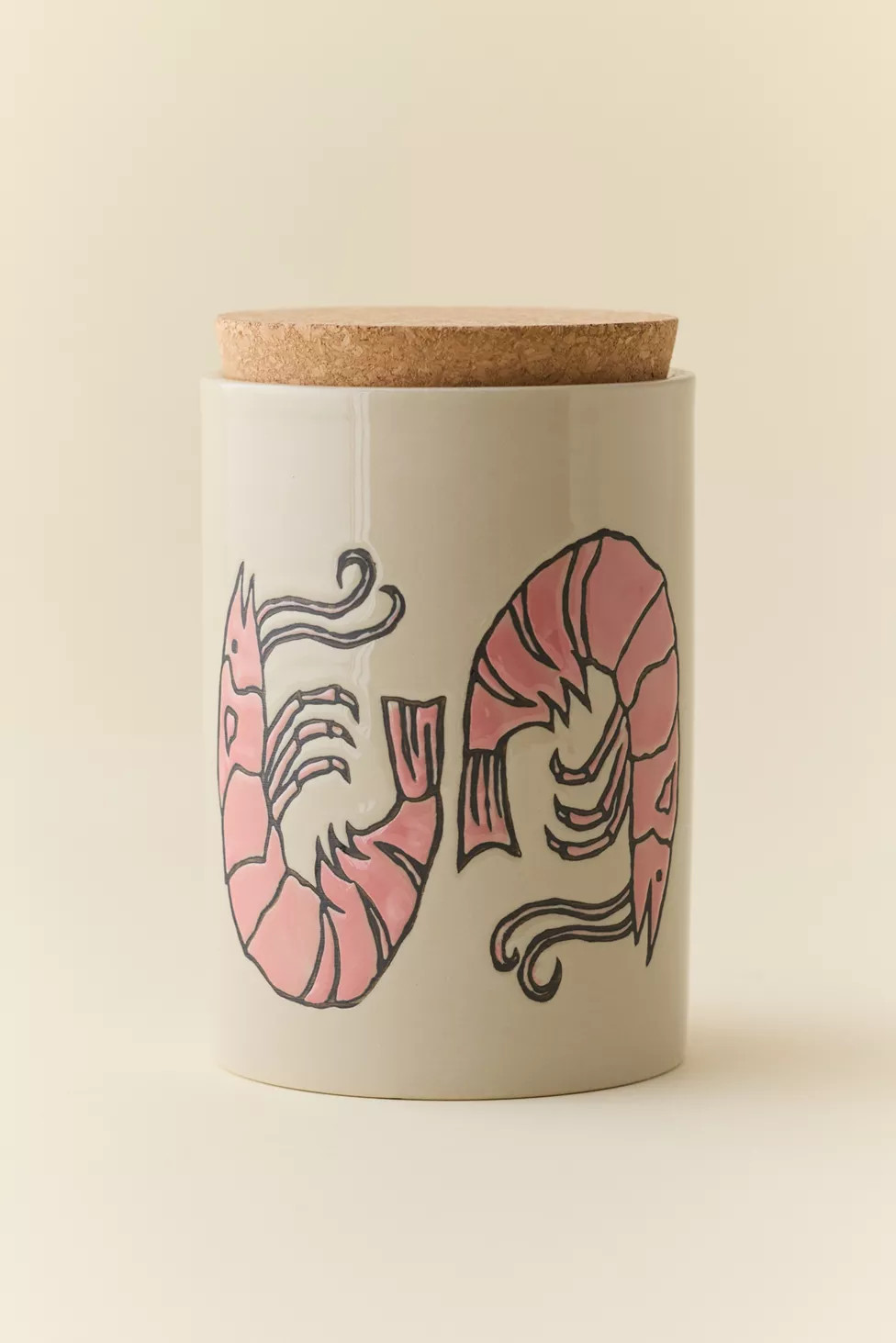Shrimp Icon Ceramic Canister | Urban Outfitters (US and RoW)