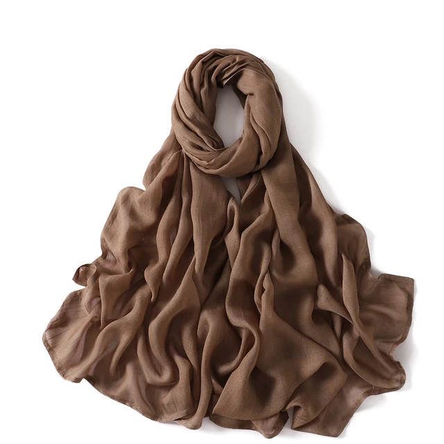 Muslim Hijabs for Women Scarf Thin Plain Shawls Femme Musulman Soft Viscose Rayon Headscarf Islam... | AliExpress (US)