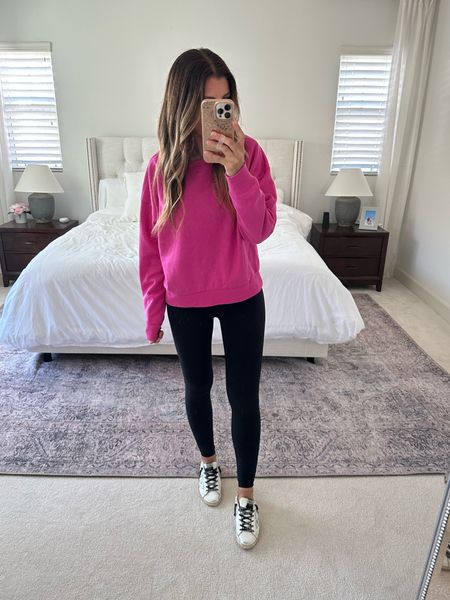 Cropped pink pullover. Wearing size large for a more oversized fit #targetstyle #target #momstyle #casualstyle 

#LTKstyletip #LTKsalealert #LTKFind