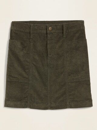 High-Waisted Corduroy Utility Pencil Skirt for Women | Old Navy (US)