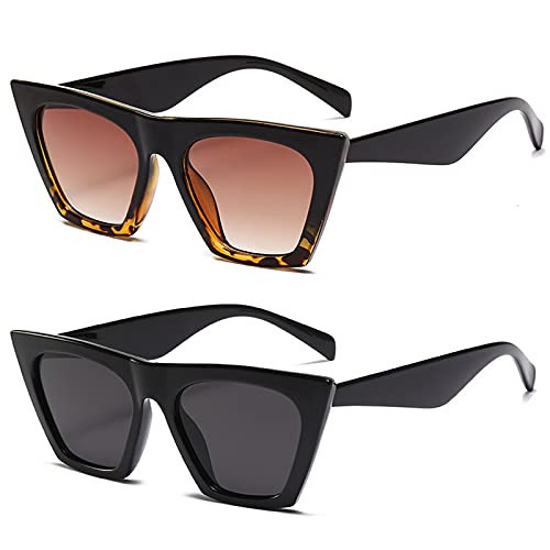 BOJOD Square Cat Eye Sunglasses For Women Fashion Vintage Trendy Cateye Sunglasses For women | Amazon (US)