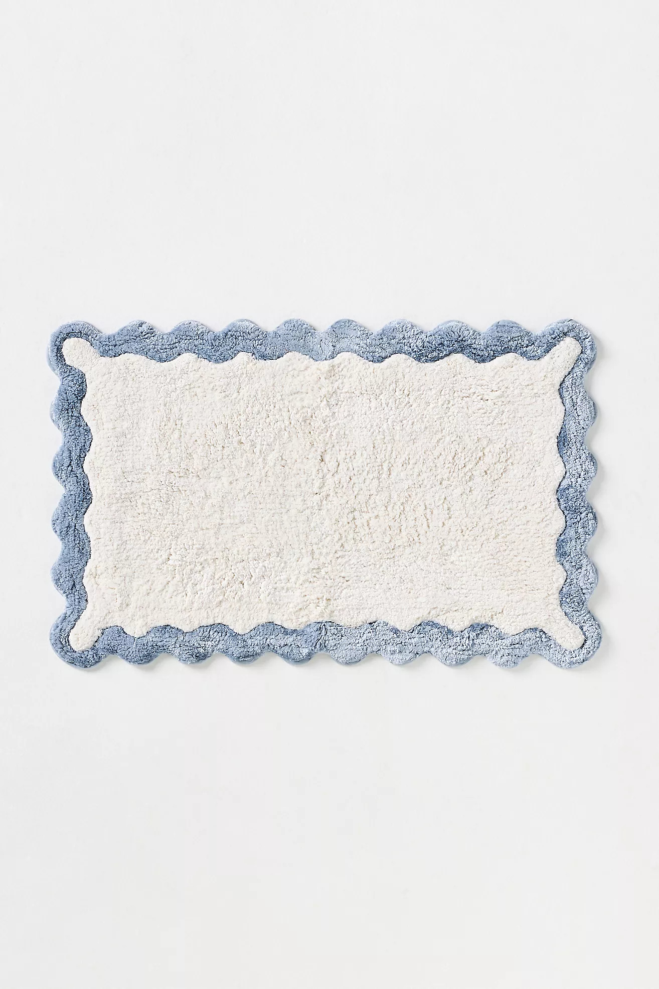 Scalloped Cotton Bath Mat | Anthropologie (US)