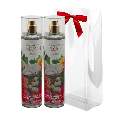 Bath & Body Works BRIGHTEST BLOOM Fine Fragrance Mist 2-piece Gift Set with a Red Bow for Holiday... | Amazon (US)