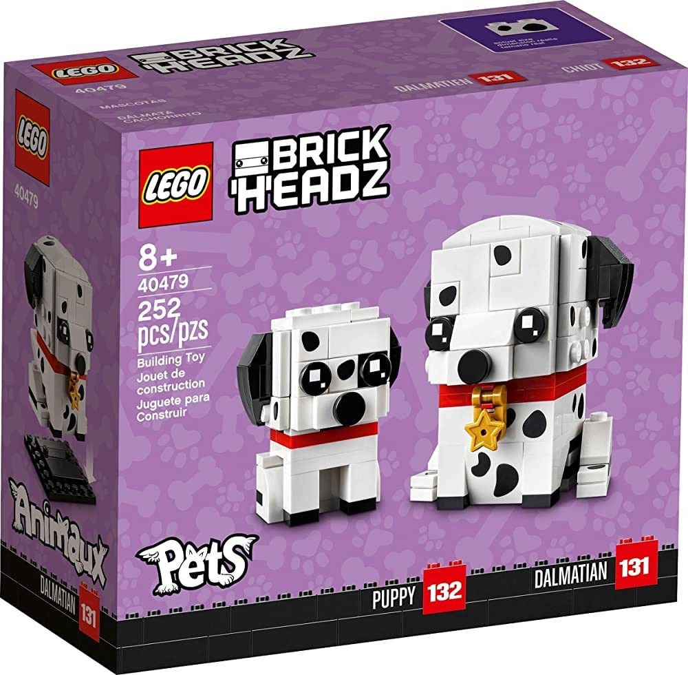 LEGO BrickHeadz Pets 40479 Dalmatian Dog and Puppy Set | Amazon (US)
