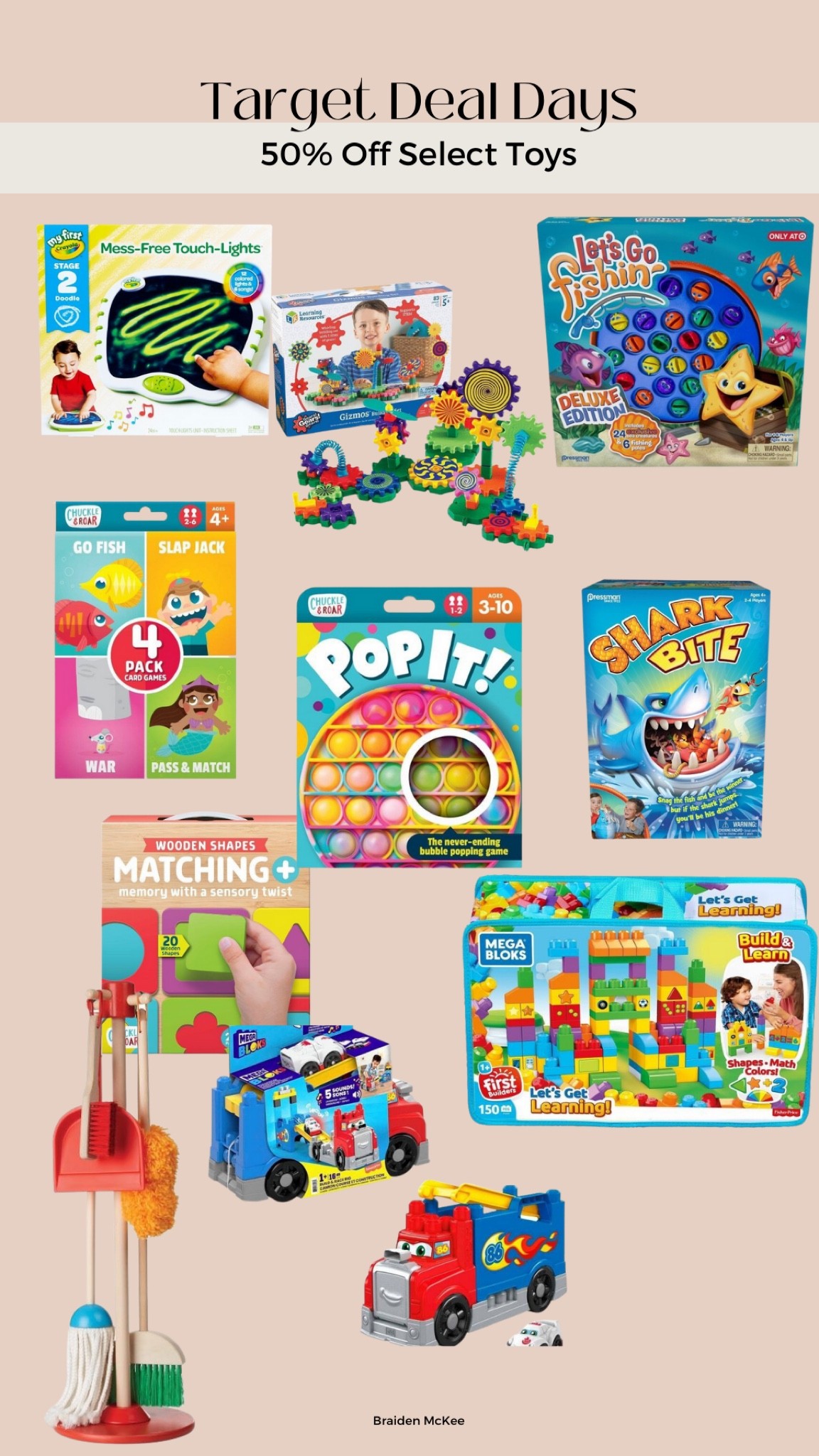 Toddler games and toddler toys gift guide for Christmas, Target Deal Days kids toys and games

#LTKsalealert #LTKGiftGuide #LTKfamily