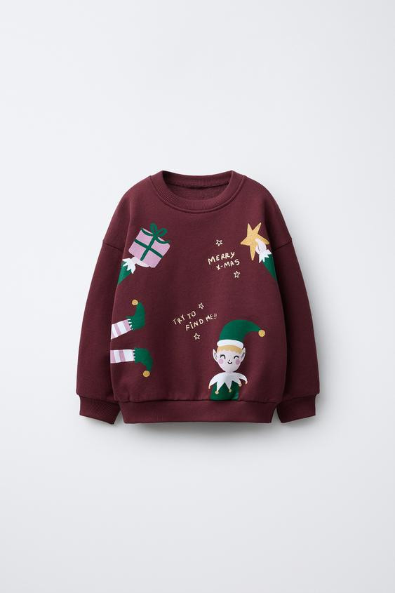PRINTED ELVES SWEATSHIRT | Zara US