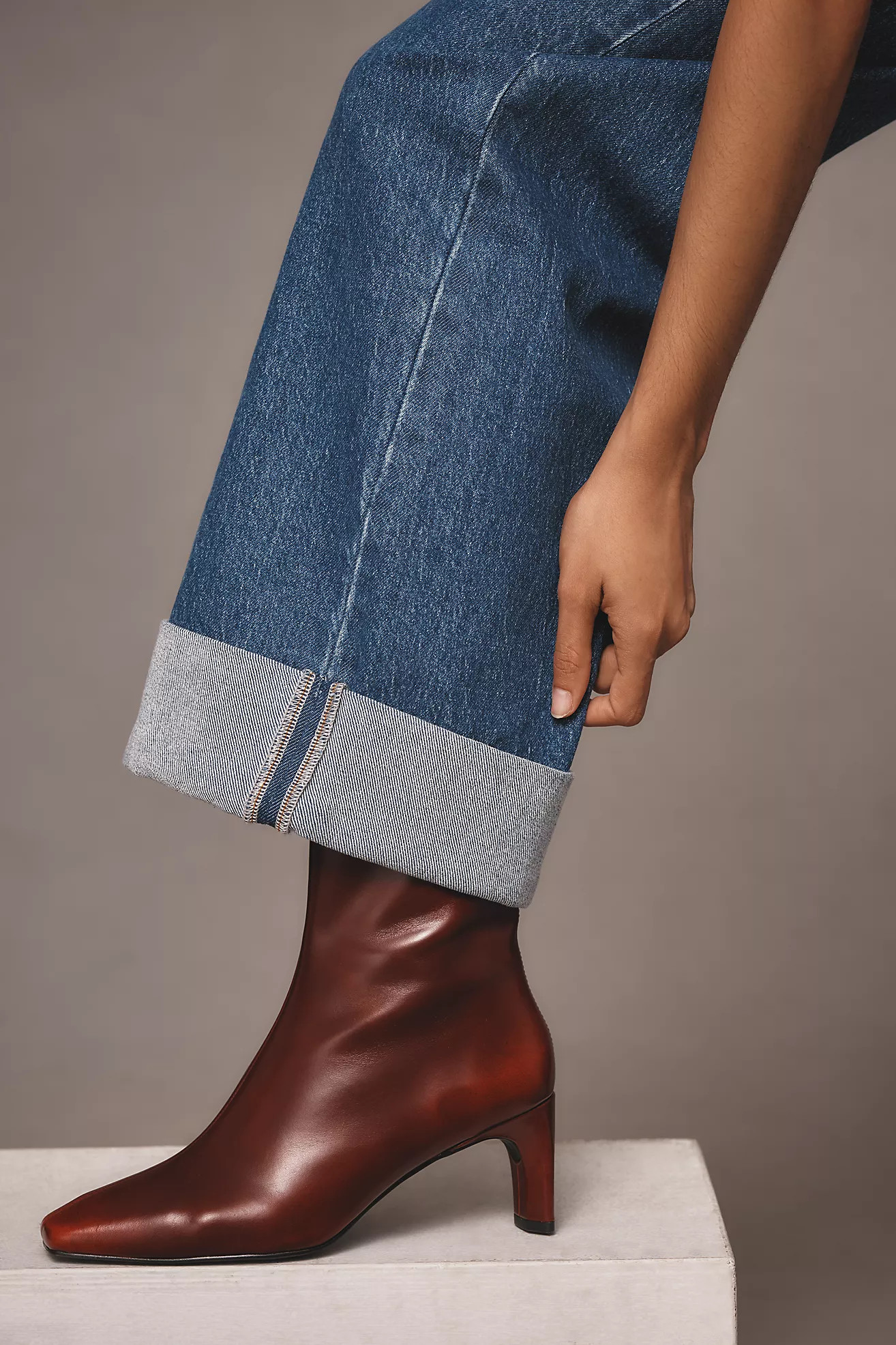 The Austyn High-Rise Cuffed Wide-Leg Jeans by Pilcro | Anthropologie (US)