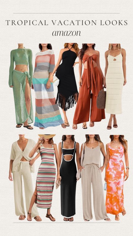 Tropical vacation looks from Amazon

Travel | summer fashion | spring outfit | coverup | matching set | maxi dress 

#LTKtravel #LTKfindsunder100 #LTKstyletip