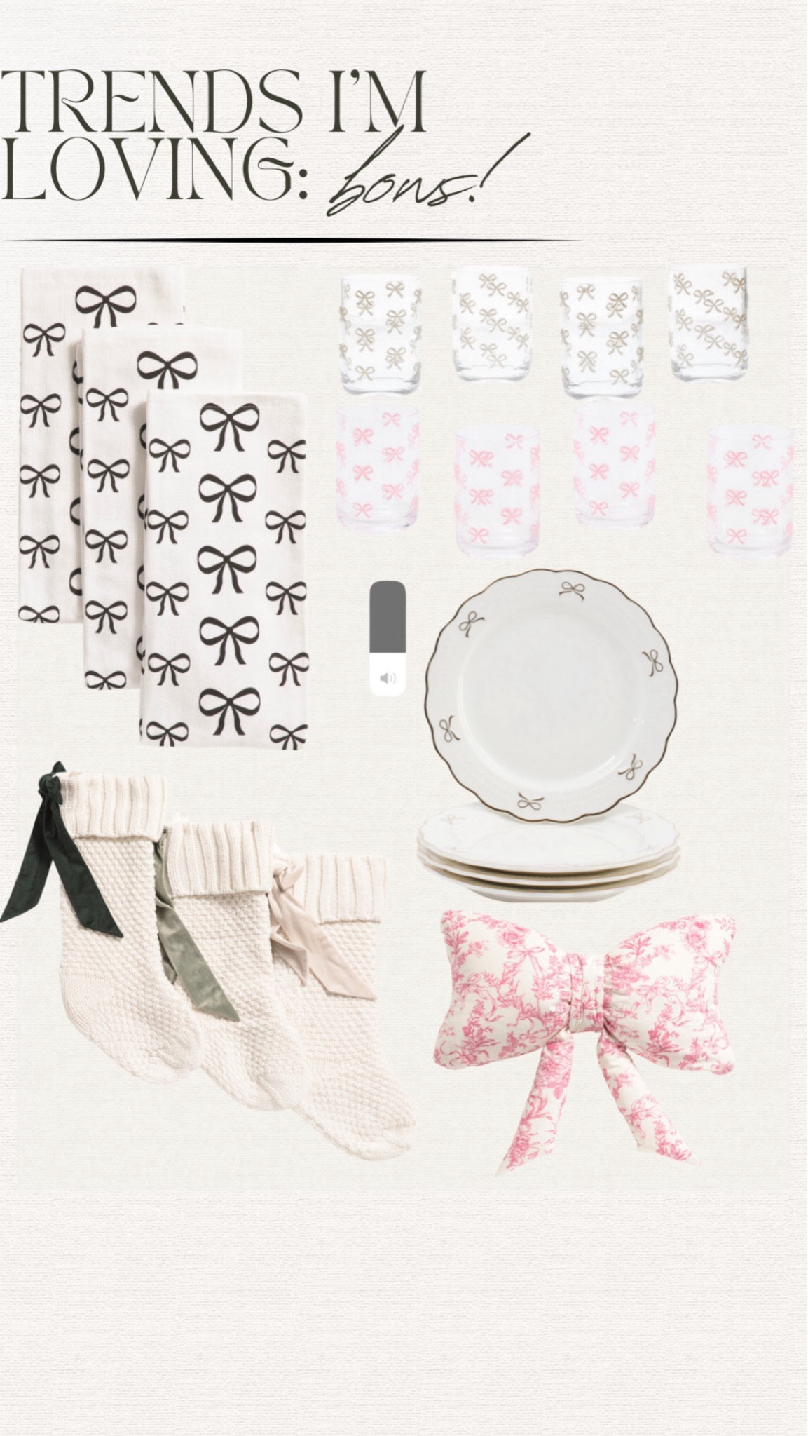 BOW FINDS!! The gold bow plates 😍😍 bow cups. Bow stockings. Bow towels 

#LTKStyleTip #LTKFindsUnder50 #LTKHome