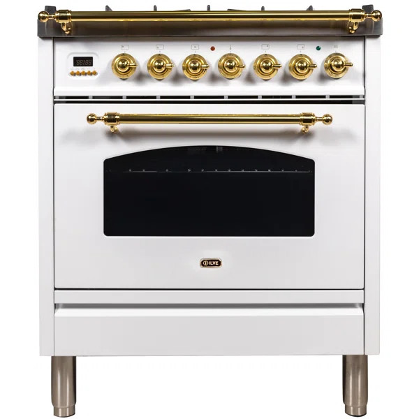 Nostalgie Series 30" 3 cu. ft. Freestanding Dual Fuel Range | Wayfair North America