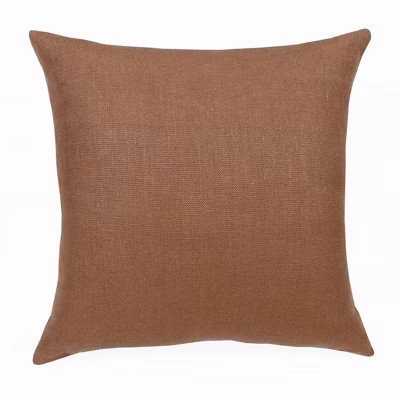 HomeRoots 20" Brown Linen Throw Pillow | Target