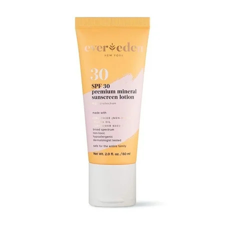 Evereden Premium Mineral Sunscreen SPF30: Baby-Safe Whole-Family Mineral Sunscreen Kids Love - Natural Non-Nano Kids Sunscreen for Year-Round UVA & UVB Protection - Clean Safe & Reef-Friendly | Walmart (US)