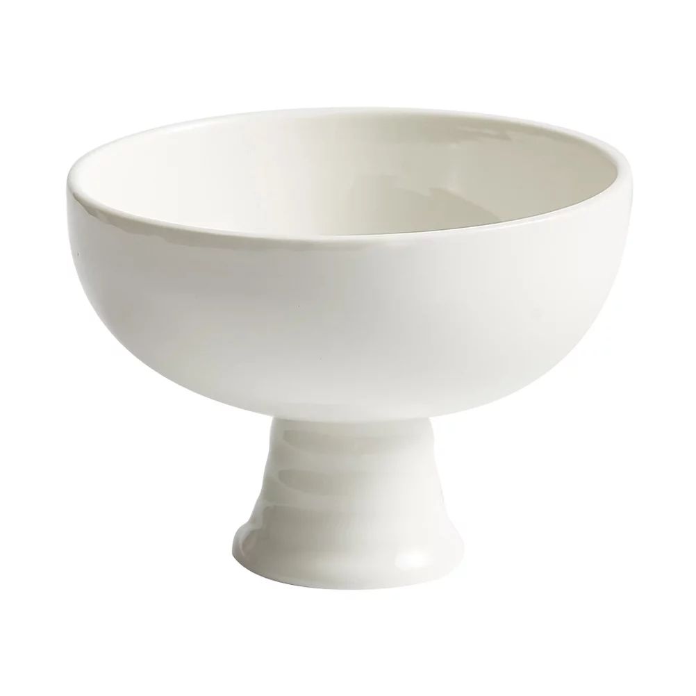 Ceramic Footed Bowl Round Pedestal Bowl Table Decorative Fruit Bowl Holder | Walmart (US)