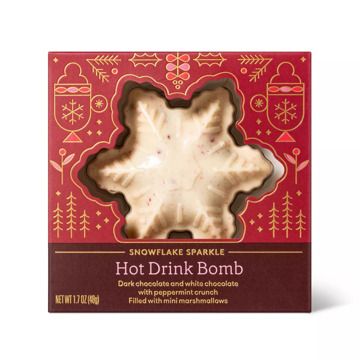 Christmas Snowflake Sparkle Hot Drink Bomb - 1.7oz - Favorite Day™ | Target