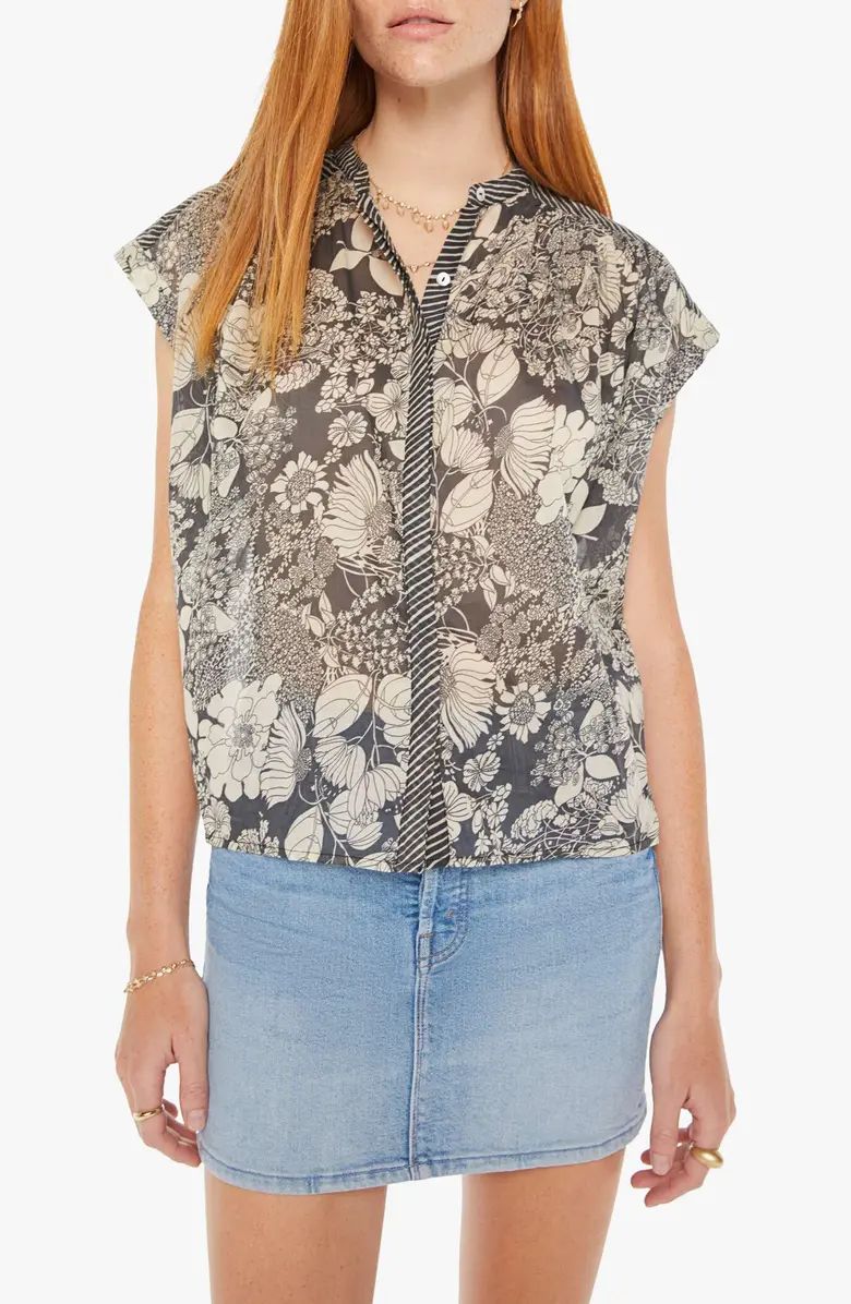 MOTHER The Slow Ride Floral Cotton Button-Up Shirt | Nordstrom | Nordstrom