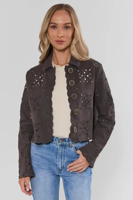 Gina Stone Eyelet Jacket | Avara