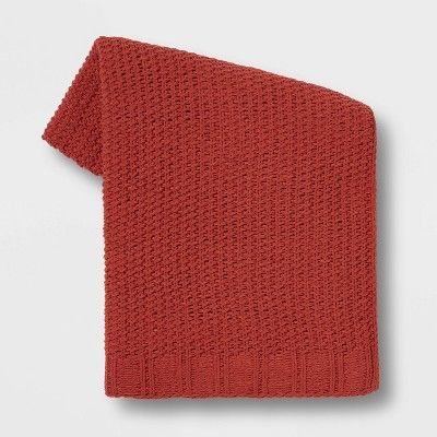 Solid Chenille Knit Throw Blanket - Threshold™ | Target