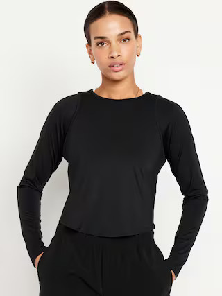 FlowForm Cropped Cutout-Back Top | Old Navy (US)
