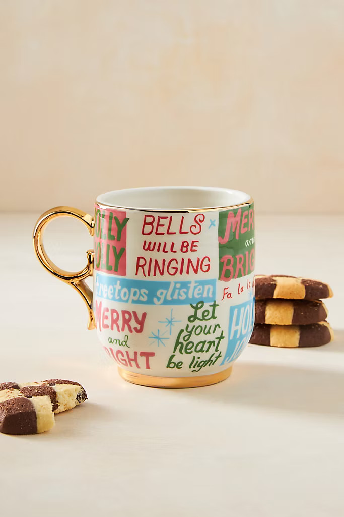 Danielle Kroll Making Spirits Bright Mug | Anthropologie (US)