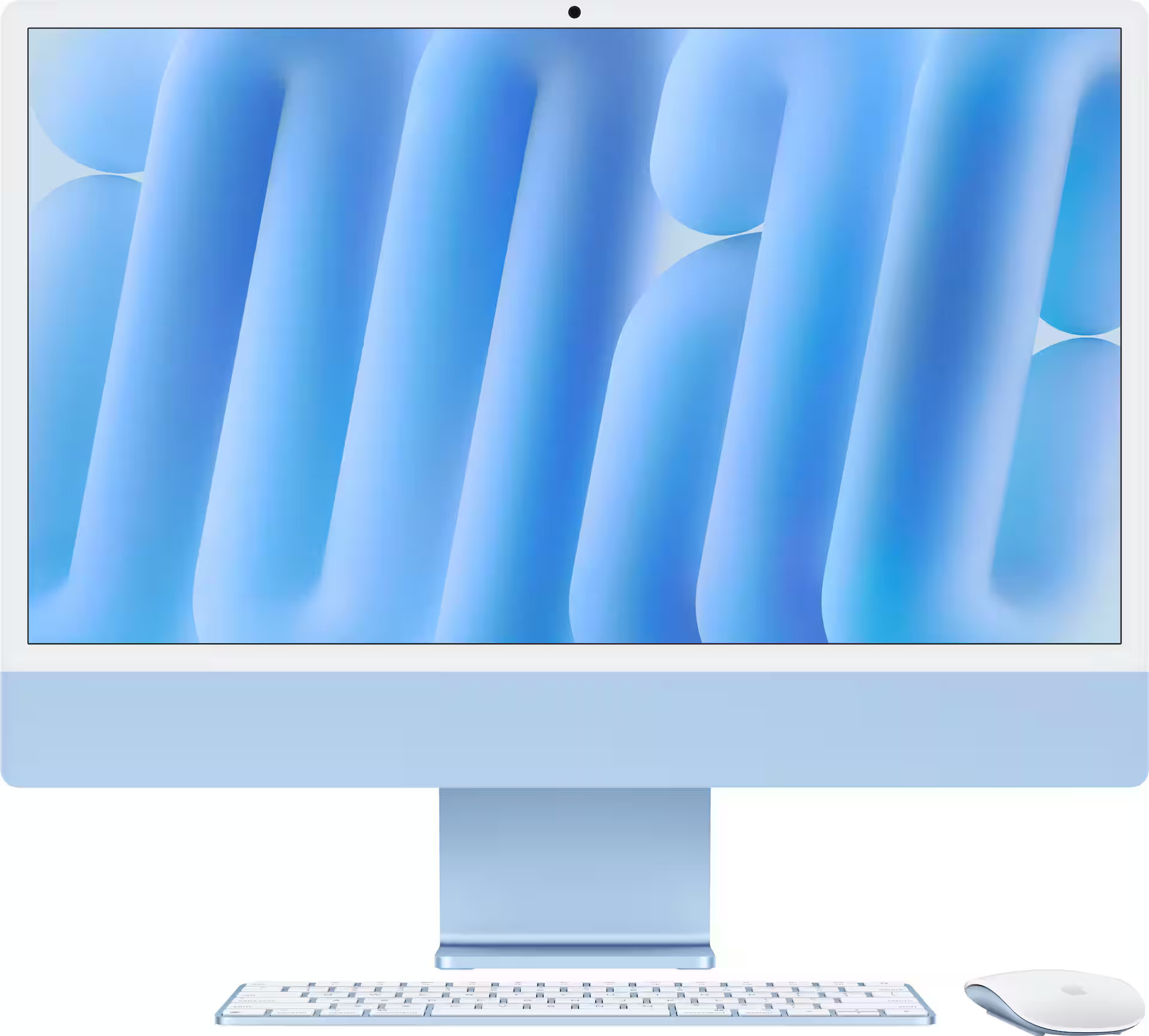 Apple - iMac 24-inch All-in-One - M4 chip - Built for Apple Intelligence - 8 Core CPU - 8 Core GPU - 16GB Memory - 256GB SSD - Blue | Best Buy U.S.