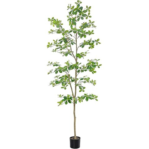 Artificial Black Olive Tree, 8FT Tall Faux Shady Lady Tree with Potted, Fake Olive Tree for Home ... | Amazon (US)