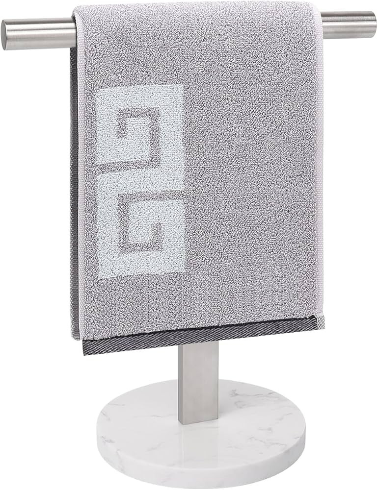 NearMoon T-Shape Hand Towel Holder-Bathroom Towel Rack-Stand with Balanced Base Towel Bar for Bat... | Amazon (US)