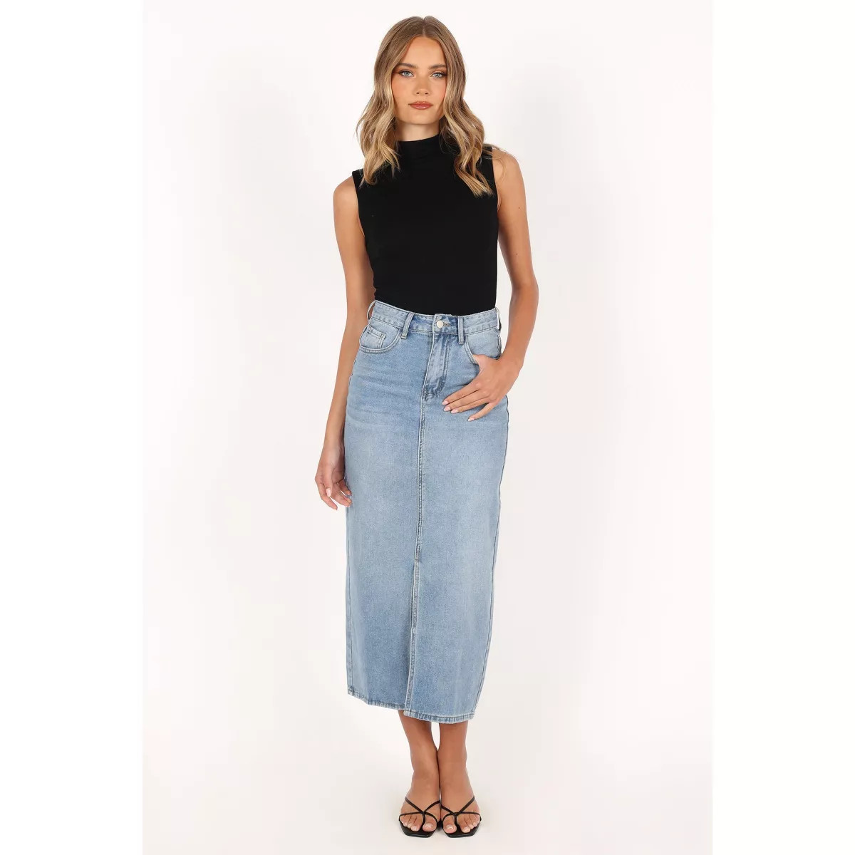 Petal and Pup Dana Denim Midi Skirt | Target