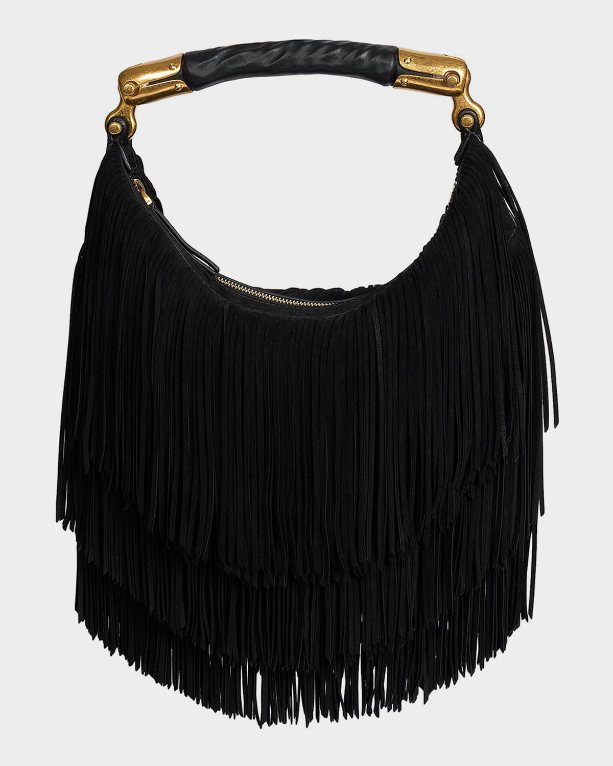 Ebene Suede Fringe Hobo Bag | Neiman Marcus
