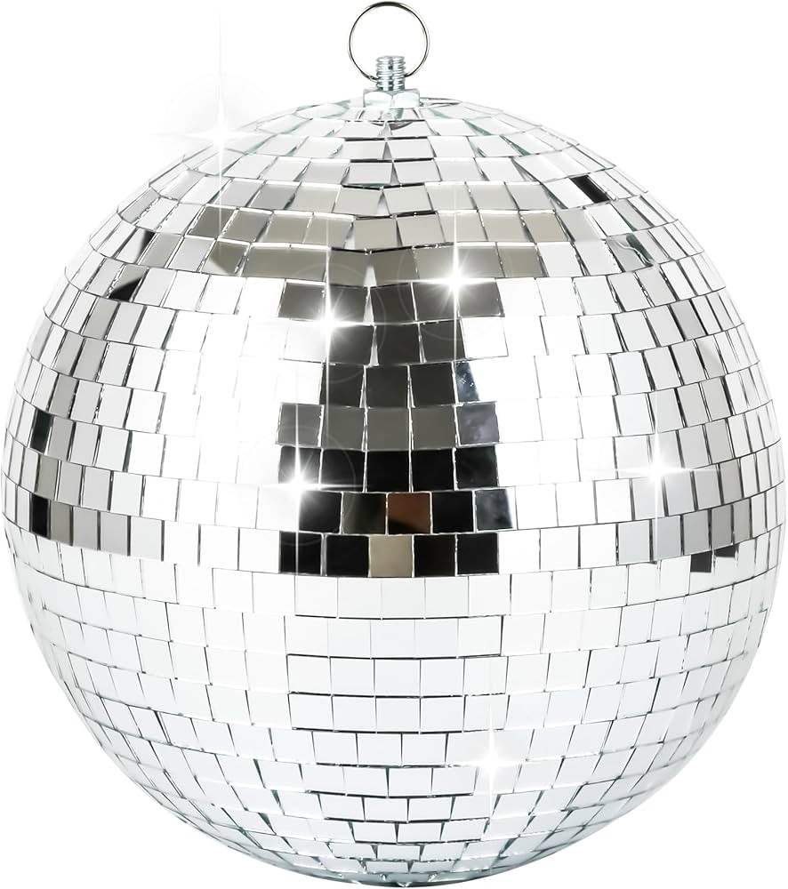 NuLink Disco Ball 12" Disco Ball Decor Hanging Disco Ball Mirror Ball for Party Decoration Weddin... | Amazon (US)