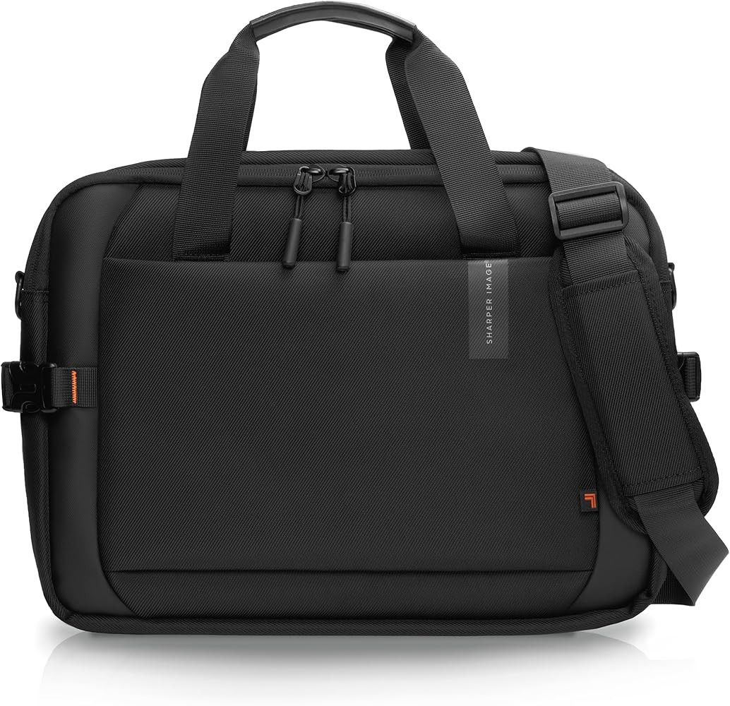 Sharper Image Messenger Briefcase for Men, Laptop Bag fits up to 17\u201d Computer, 19L Water Res... | Amazon (US)