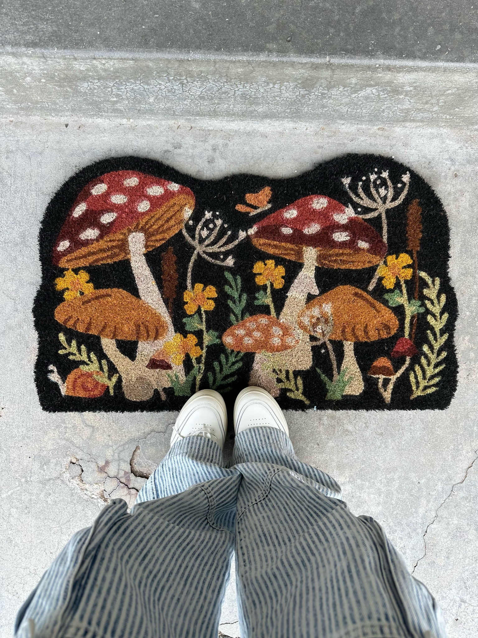 Fall mushroom doormat! Cutest!! 🍄 

#LTKHome #LTKFindsUnder50 #LTKSeasonal