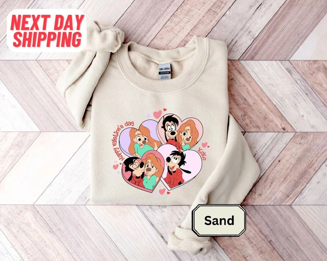 Happy Valentine Vintage Disney Sweatshirt, Xoxo Heart Valentine Gifts 2024, Disney Valentine's Da... | Etsy (US)