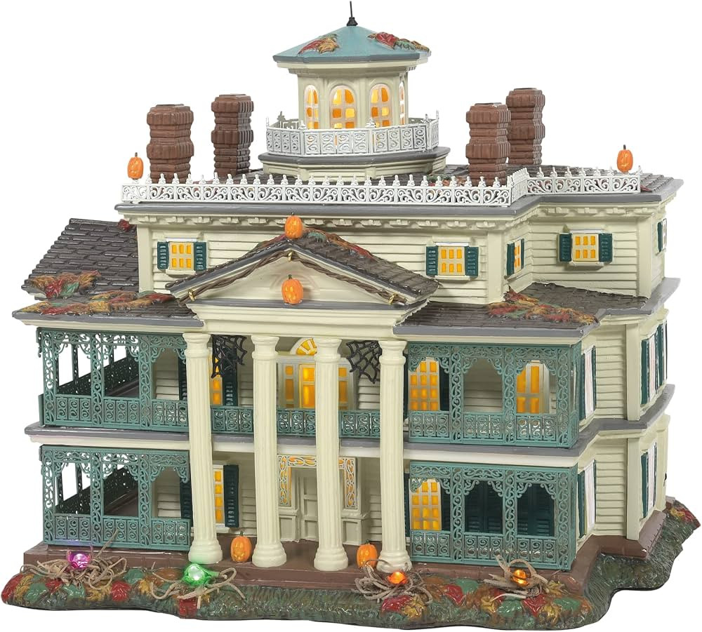 Department 56 Snow Village Halloween Disneyland Haunted Mansion Lit Building, 9.1 Inch, Multicolo... | Amazon (US)