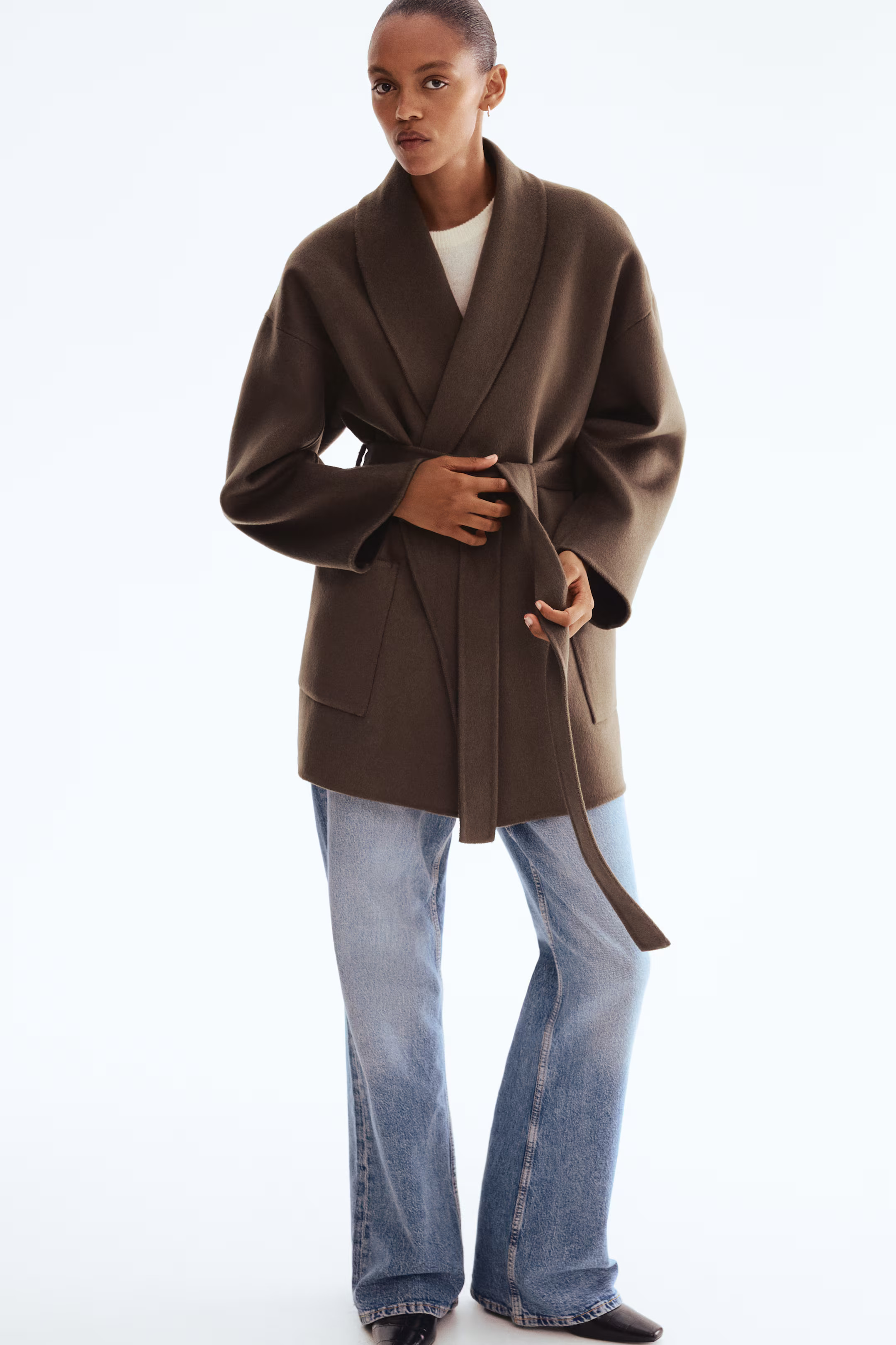 Handgefertigter Mantel aus Wollmix | H&M (DE, AT, CH, NL, FI)