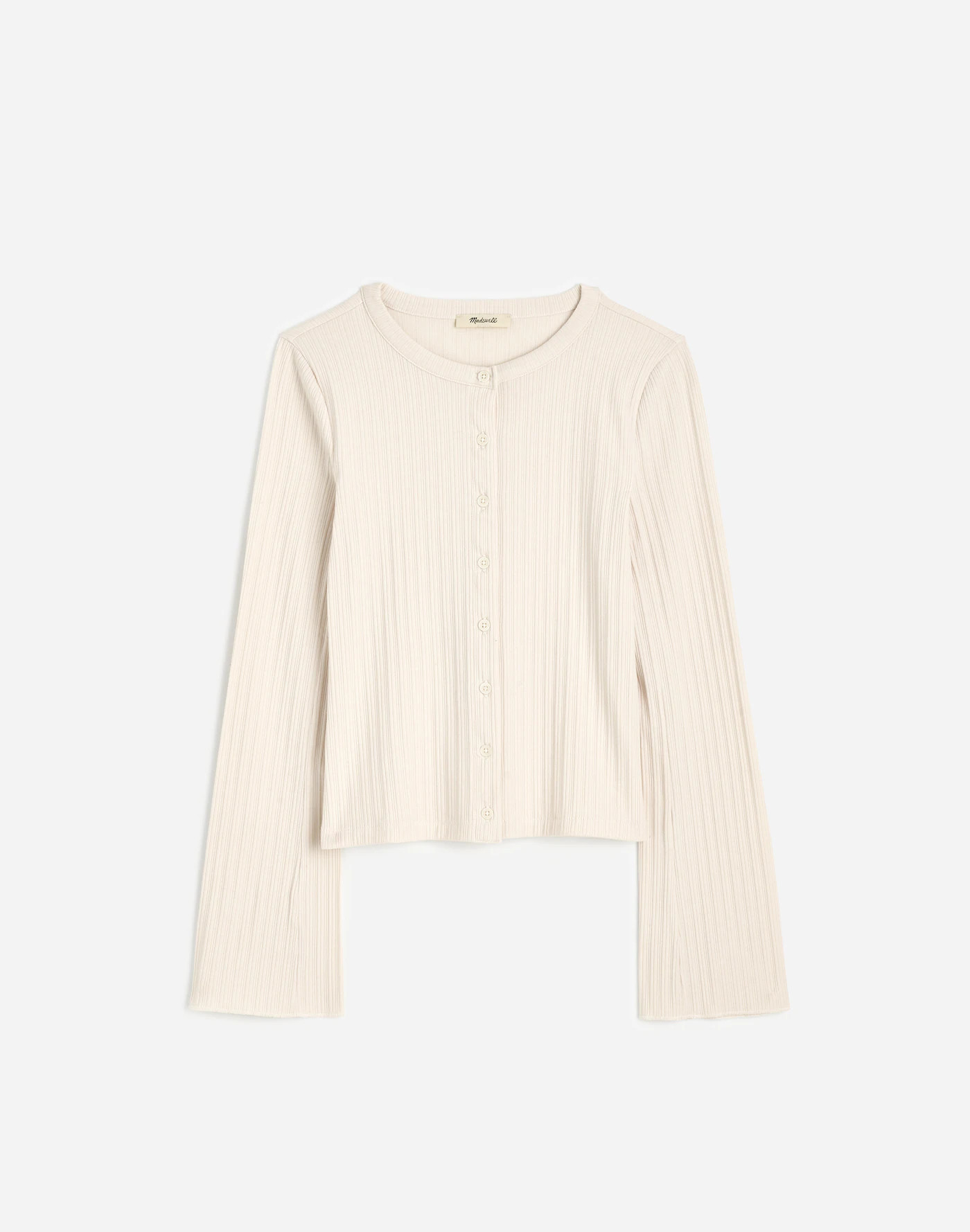 Cotton Flared-Sleeve Cardigan | Madewell | Madewell