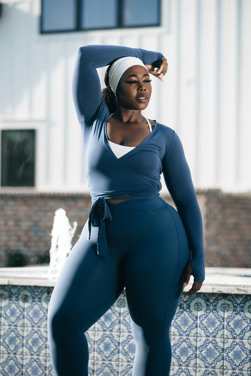 Ballet Wrap - Baked Blue | Buffbunny Collection