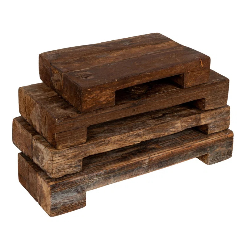 Pacific Found Wood Pedestal Tray | Wayfair North America