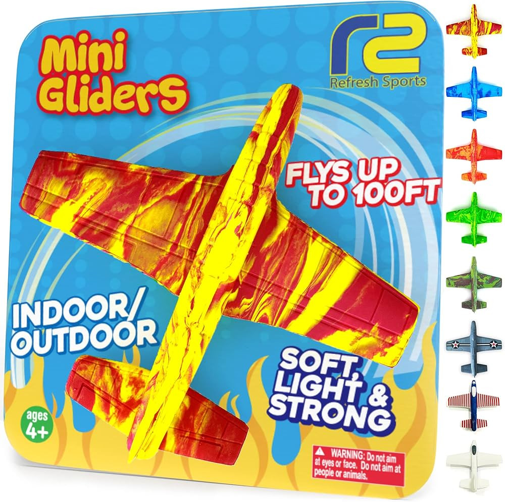 Airplane Toy Foam Glider Plane for Kids: Best Outdoor Toys for Boys & Girls All Ages. Easter Bask... | Amazon (US)