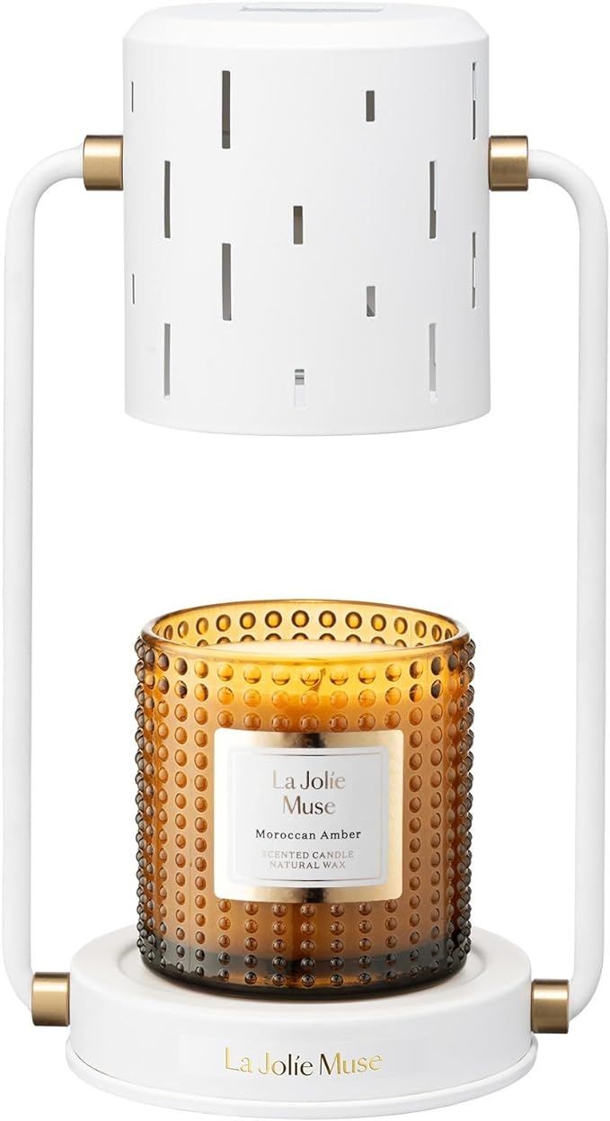 LA JOLIE MUSE Candle Warmer Lamp with Timer, Stepless Dimming Candle Warmer, Dimmable Candle Lamp... | Amazon (US)