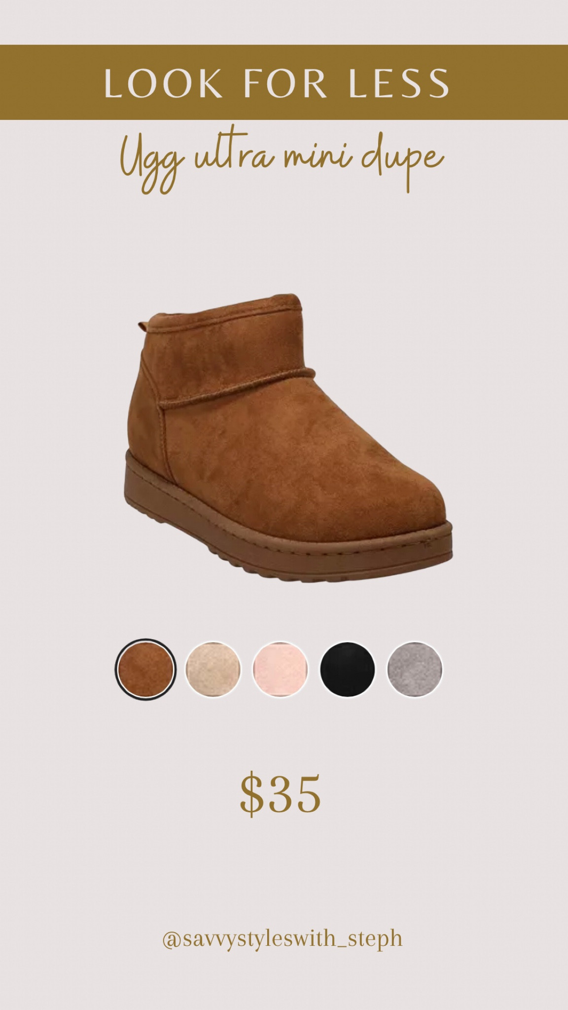 Gotta love a good dupe! These are the best price I have found for a dupe for the Ugg Ultra minis! They come more color options and run tts according to the reviews!

#LTKSeasonal #LTKsalealert #LTKshoecrush