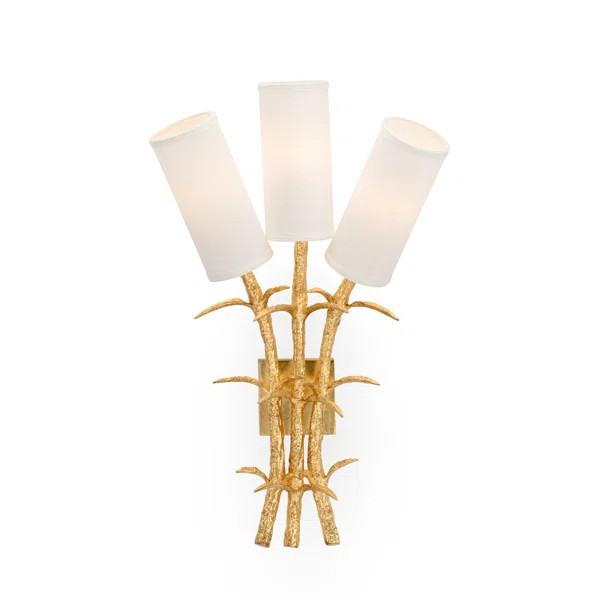 3 - Light Gold Leaf Wallchiere | Wayfair North America