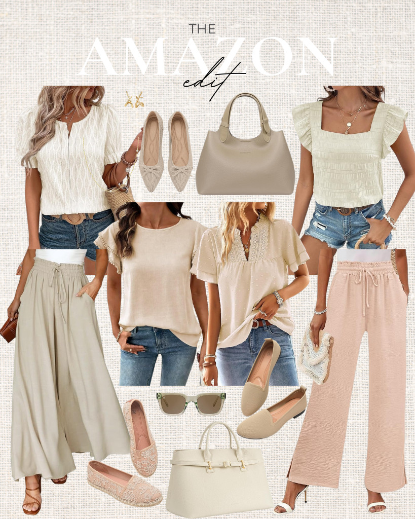 If you’re in search of chic outfits, you will love this week’s Amazon Fashion Finds! Discover trendy tops like SHEWIN’s square neck tank top and EVALESS’ puff-sleeve blouse, perfect for complementing your style. I love pairing them with palazzo pants or wide-leg pants for a stylish look. I’m also obsessed with the vegan leather purse and pointed-toe flats from TINGRISE! 

 #LTKSeasonal #LTKSaleAlert #LTKTravel