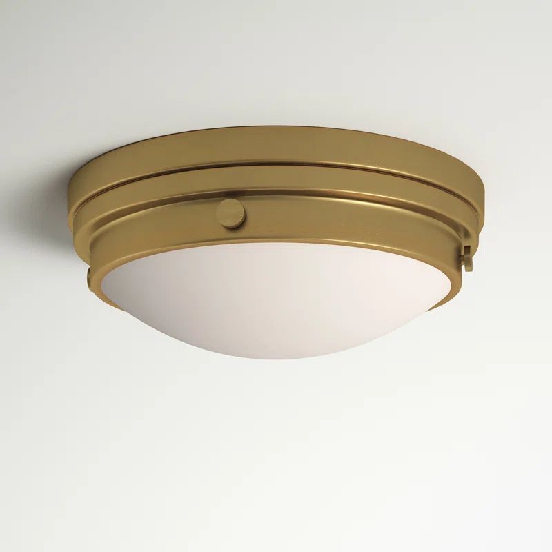 Alastair 2 - Light 13.25" Simple Bowl Flush Mount | Wayfair Professional