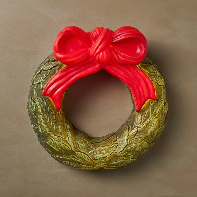 John Derian for Target 16" Wreath with Bow Lit Blow Mold | Target