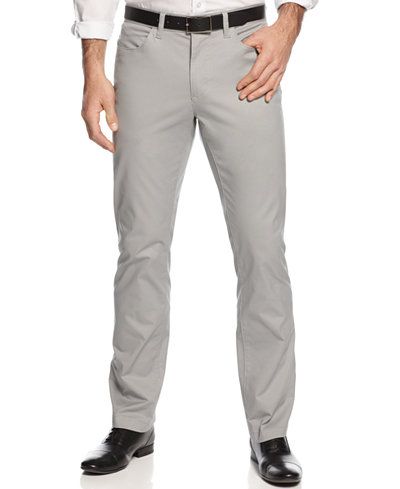 Alfani Big and Tall Cotton Stretch Pants | Macys (US)
