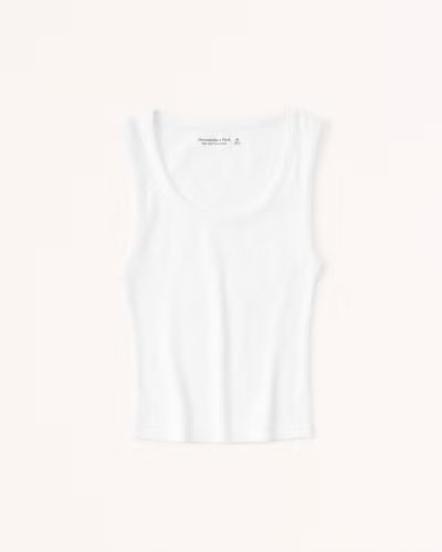 Essential Rib High Scoopneck Tank | Abercrombie & Fitch (US)